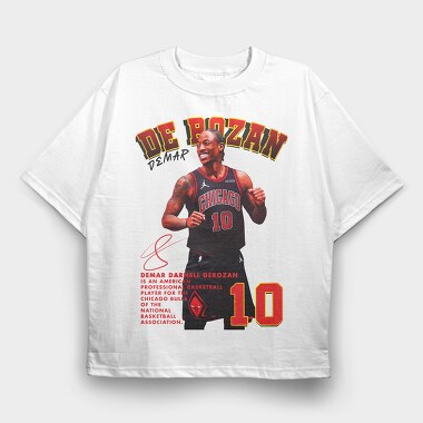 Demar Derozan 10, Tricou Oversize Barbati (Unisex)