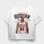 Dennis Rodman Bulls, Tricou Oversize Barbati (Unisex)