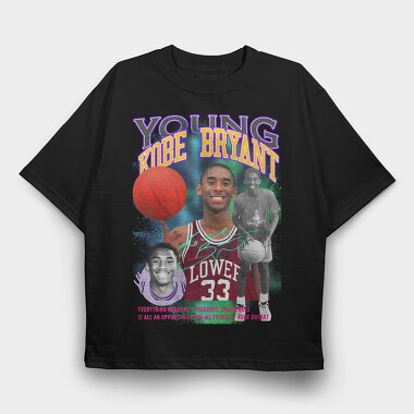 Kobe Bryant Basketball Motivation, Tricou Oversize Barbati (Unisex)