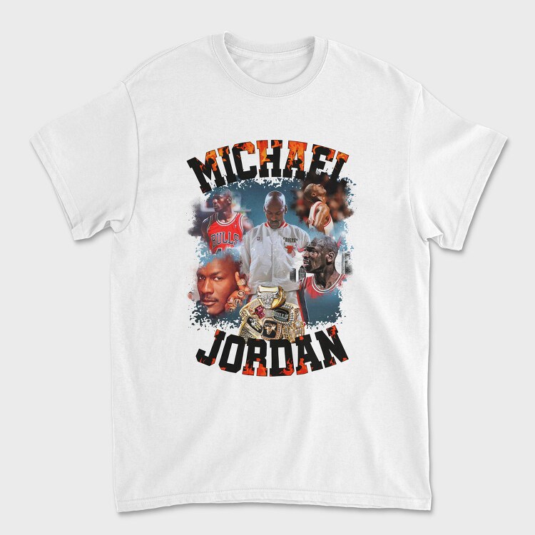 Michael Bulls Fire, Tricou Barbati (Unisex)