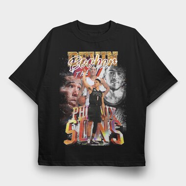 Nba Phoenix Suns, Tricou Oversize Barbati (Unisex)