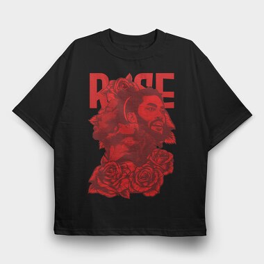 Rose Nba, Tricou Oversize Barbati (Unisex)