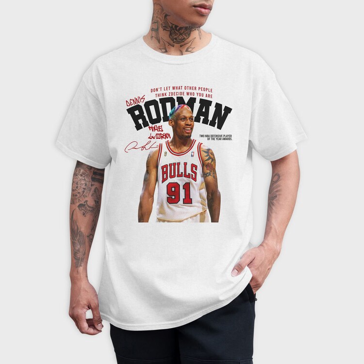 Dennis Rodman Bulls, Tricou Barbati (Unisex)