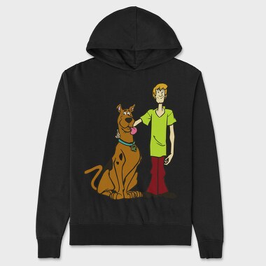 Cartoon Retro Scooby Doo 3, Hanorac Oversize Barbati (Unisex)