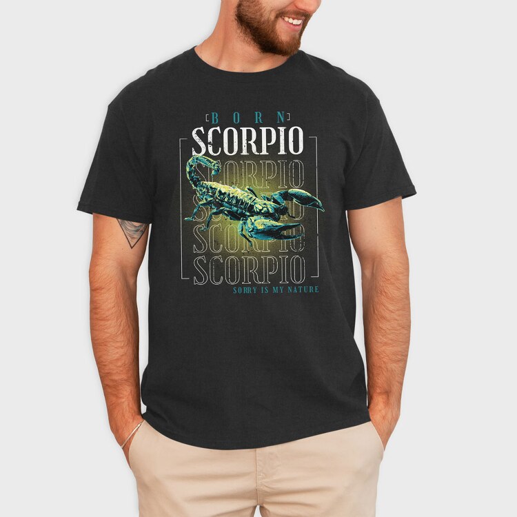 Horoscope Scorpion, Tricou Barbati (Unisex)