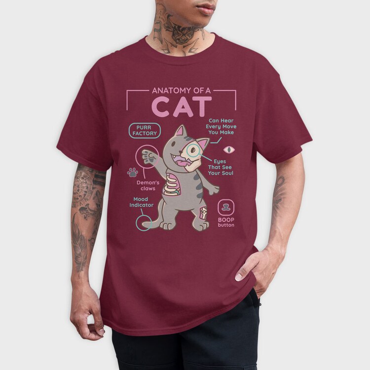 Anatomy of a Cat, Tricou Barbati (Unisex)