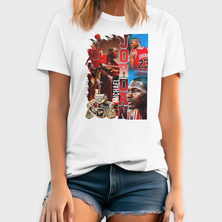 Michael Jordan Bulls Championships, Tricou Barbati (Unisex)