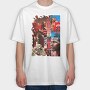 Michael Jordan Bulls Championships, Tricou Oversize Barbati (Unisex)