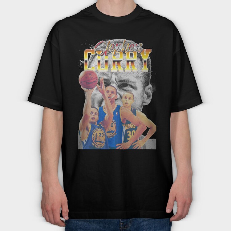 Steph Curry Warriors, Tricou Oversize Barbati (Unisex)