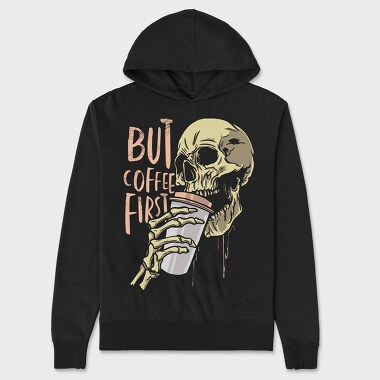 Hanorac Barbati (Unisex), Coffe Skull