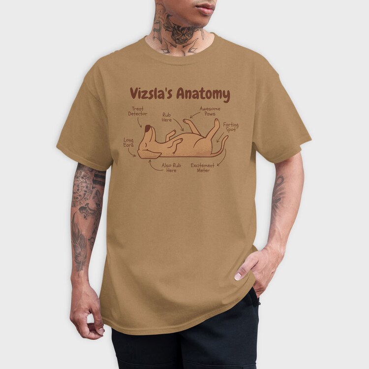 Anatomy of a Vizsla, Tricou Barbati (Unisex)