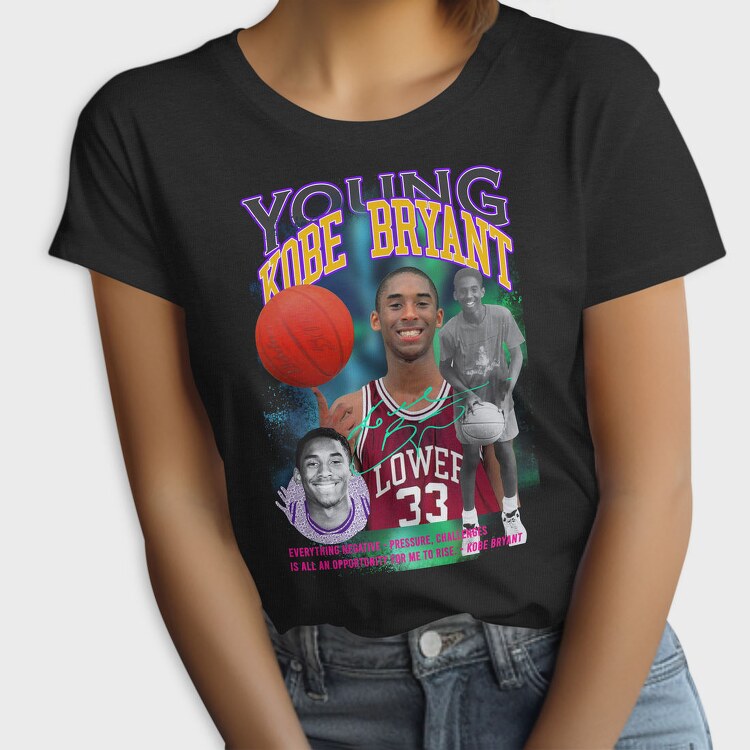 Kobe Bryant Basketball Motivation, Tricou Femei