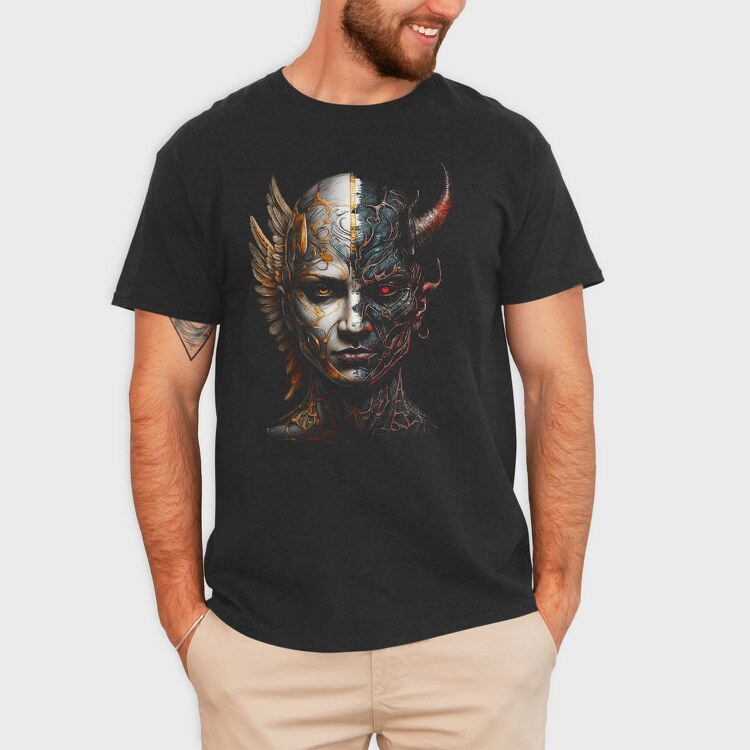 Angel & Devild, Tricou Barbati (Unisex)