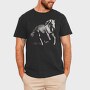 Horse Monochrome, Tricou Barbati (Unisex)