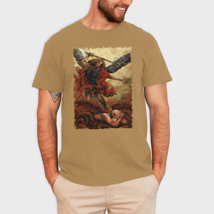 Angel and Devil Painting, Tricou Barbati (Unisex)