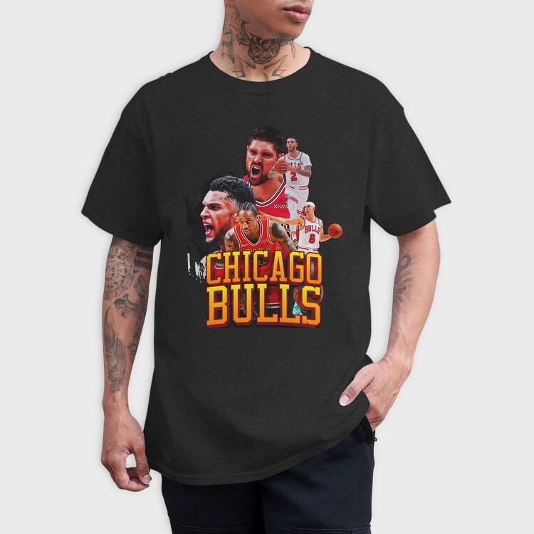 Chicago Bulls, Tricou Barbati (Unisex)