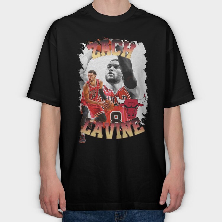 Nba Zach Lavine, Tricou Oversize Barbati (Unisex)