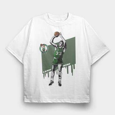 LARRY BIRD Art1, Tricou Oversize Barbati (Unisex)