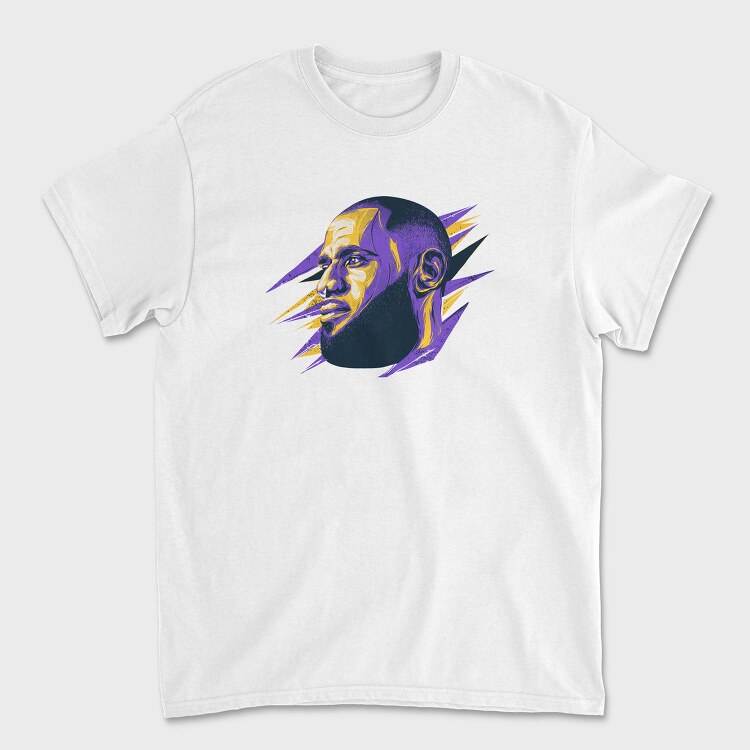 LEBRON JAMES Head Art, Tricou Barbati (Unisex)
