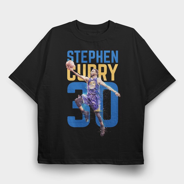 S CURRY ART2, Tricou Oversize Barbati (Unisex)