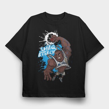 SHAQ ATTACK, Tricou Oversize Barbati (Unisex)