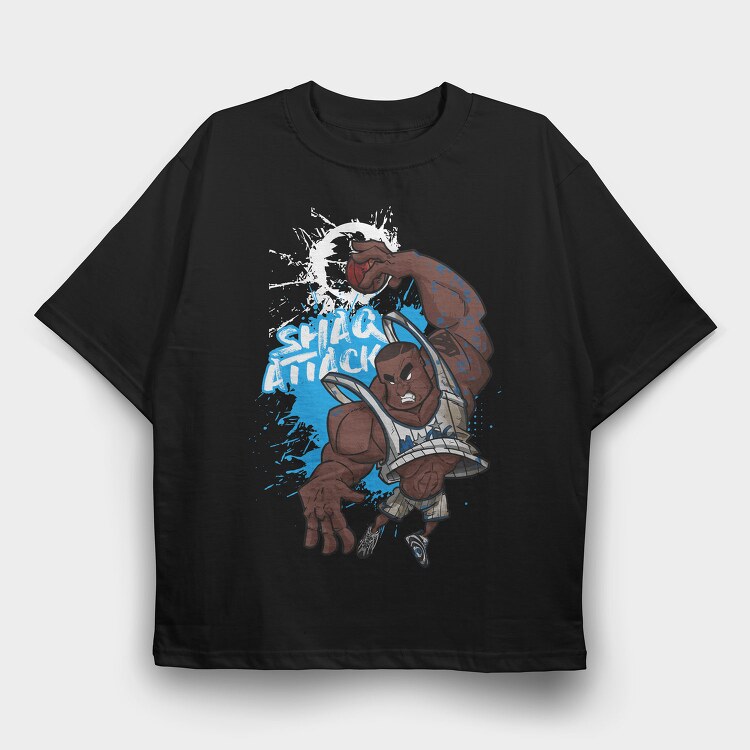 SHAQ ATTACK, Tricou Oversize Barbati (Unisex)