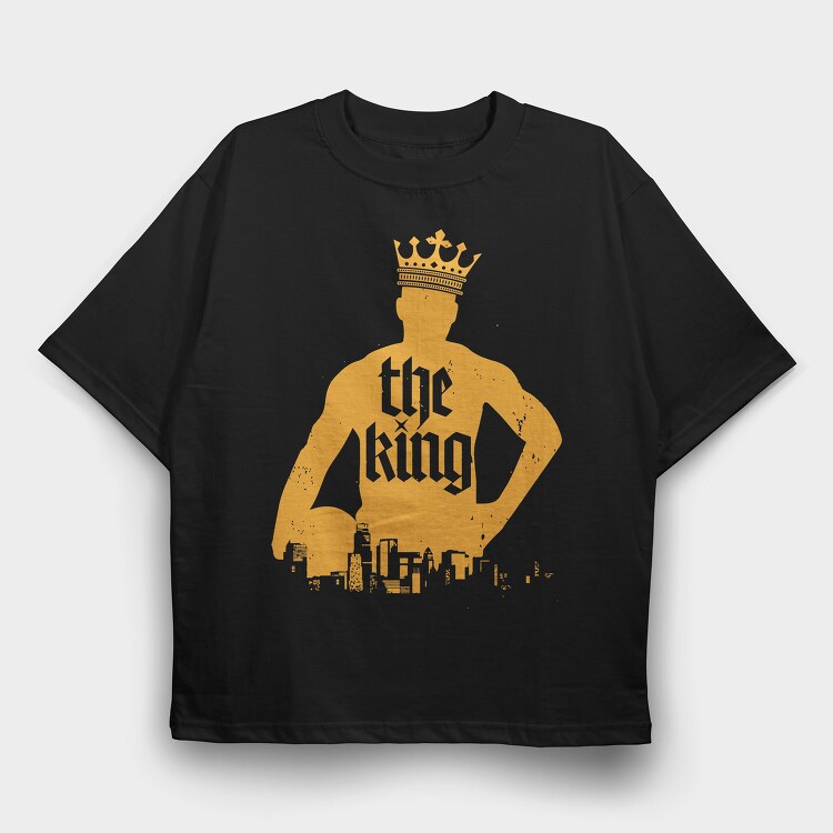 THE KING ART1, Tricou Oversize Barbati (Unisex)