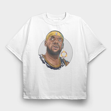 THE KING LJ, Tricou Oversize Barbati (Unisex)