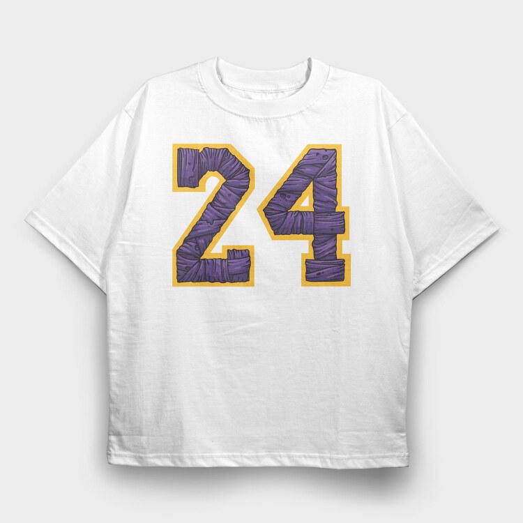 24 KOBE ART, Tricou Oversize Barbati (Unisex)