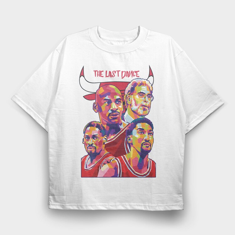 C BULLS The Last Dance, Tricou Oversize Barbati (Unisex)