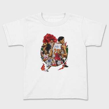 D ROSE Collage Art, Tricou Copii