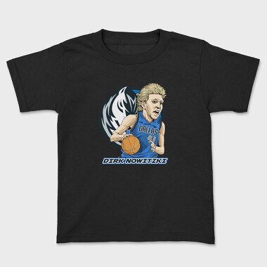 DIRK NOWITZKI Art, Tricou Copii