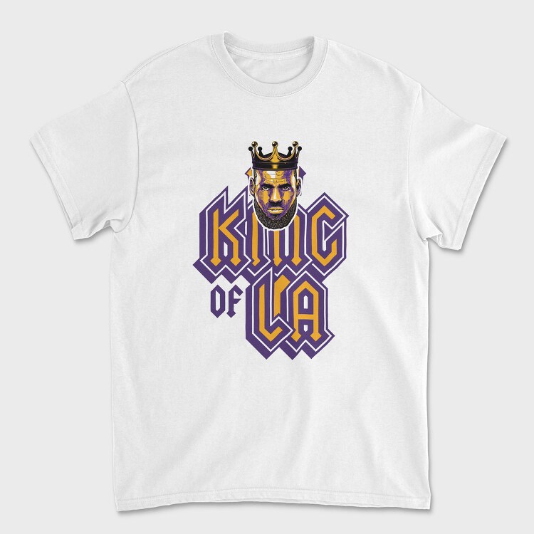 KING OF LA LEBRON J, Tricou Barbati (Unisex)