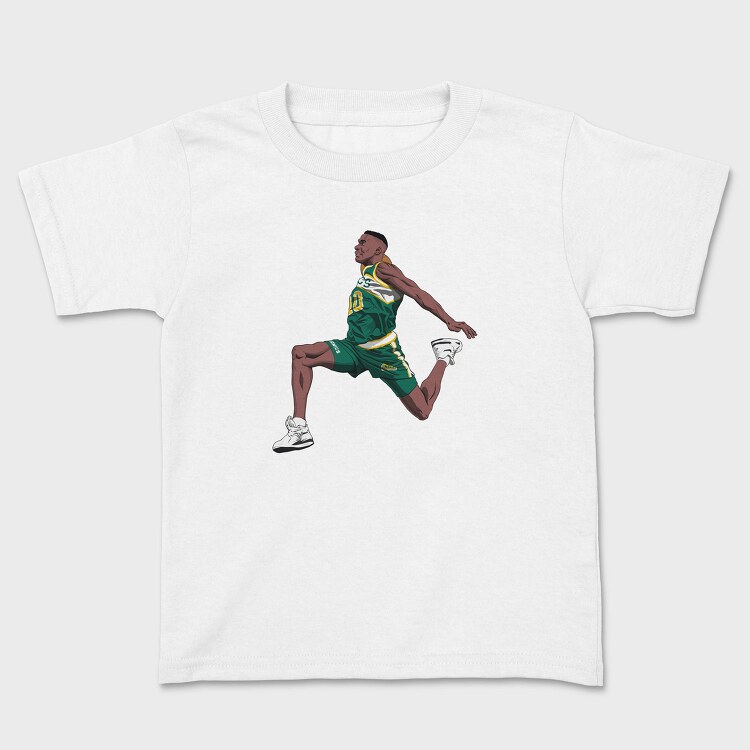 SHAWN KEMP Art1, Tricou Copii