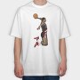 CLYDE DREXLER Art1, Tricou Oversize Barbati (Unisex)