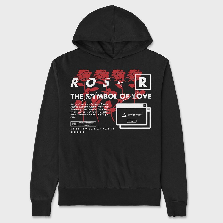 Rosser 2, Hanorac Oversize Barbati (Unisex)