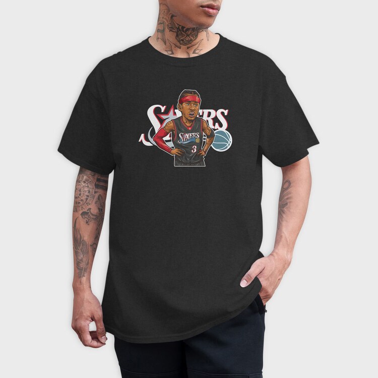 IVERSON Sixers, Tricou Barbati (Unisex)