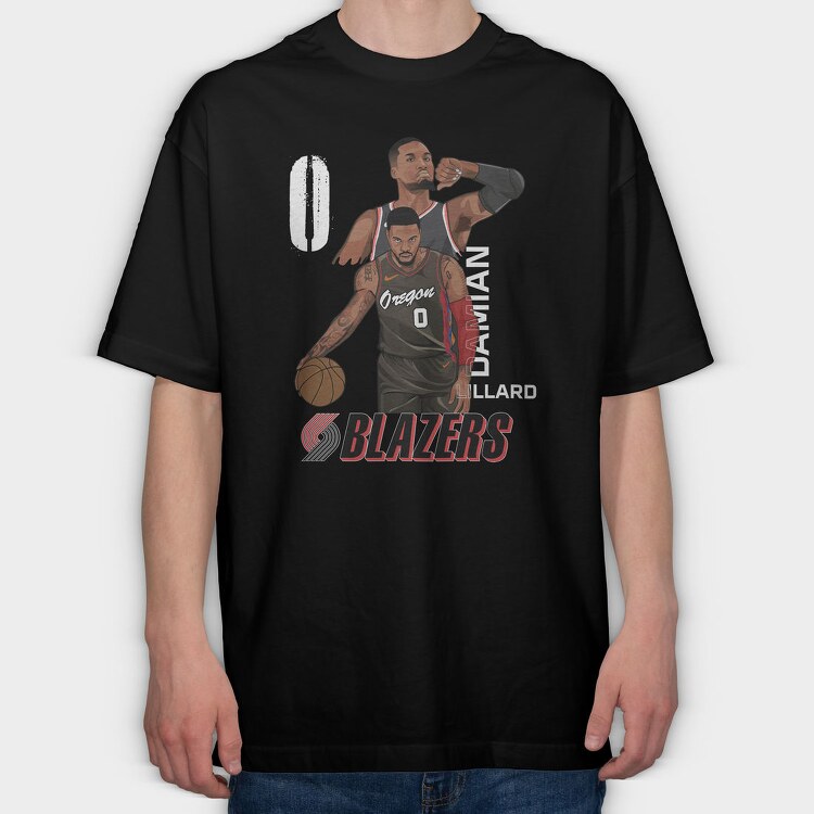 DAMIAN LILLARD, Tricou Oversize Barbati (Unisex)