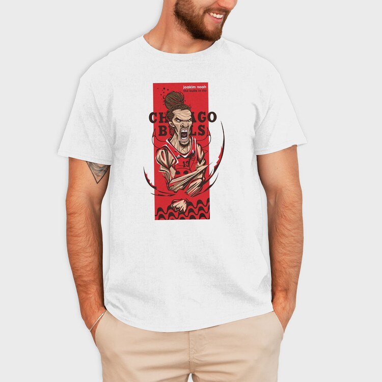 JOAKIM NOAH, Tricou Barbati (Unisex)