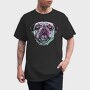 Three Color Pug, Tricou Barbati (Unisex)