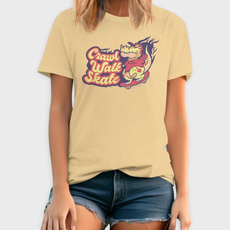 Skating Dino, Tricou Barbati (Unisex)