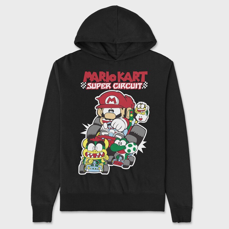 Super Mario 19, Hanorac Oversize Barbati (Unisex)