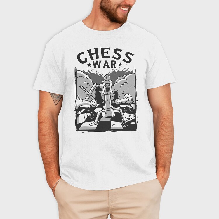 Chess War, Tricou Barbati (Unisex)
