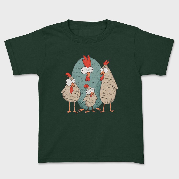 Tricou Copii, Crazy Chickens