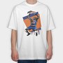 PATRICK EWING, Tricou Oversize Barbati (Unisex)