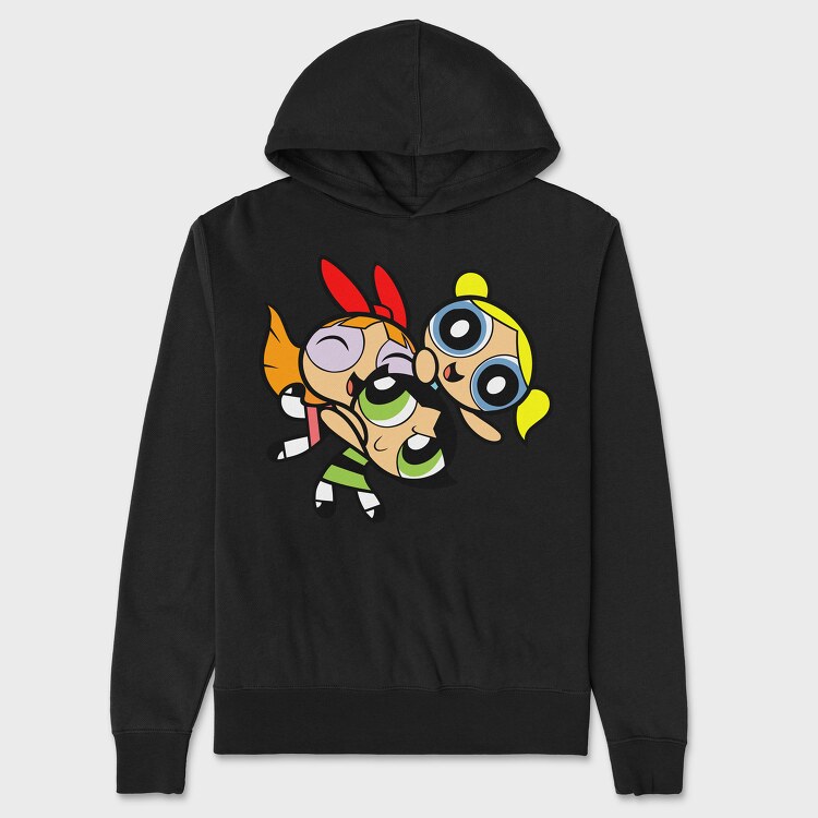 Hanorac Barbati (Unisex), Cartoon Retro the Powerpuff Girls 1