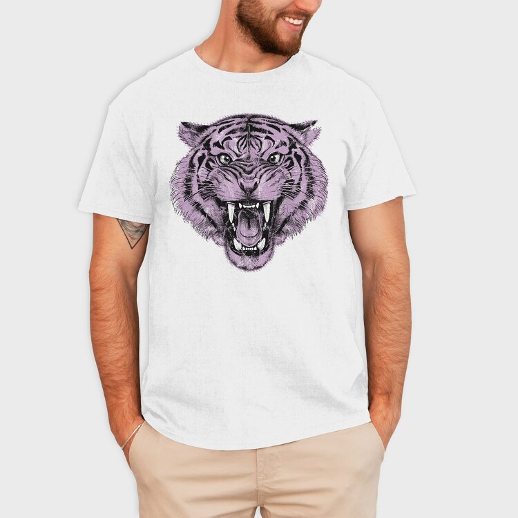 Tiger Roaring, Tricou Barbati (Unisex)