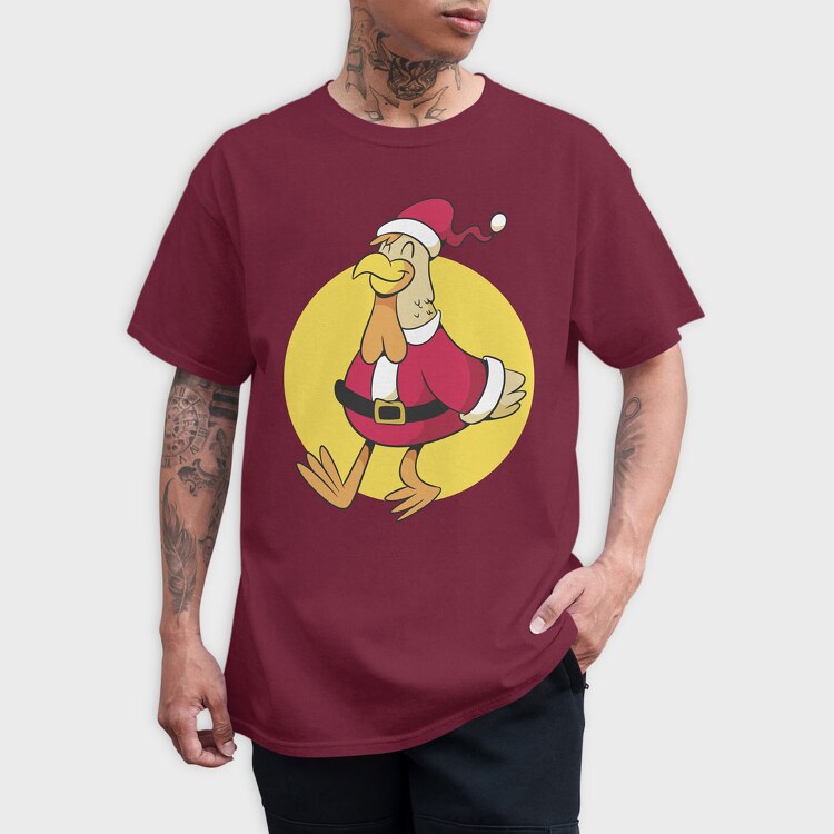 Chicken Santa, Tricou Barbati (Unisex)