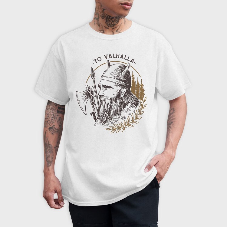 To Valhalla Viking, Tricou Barbati (Unisex)