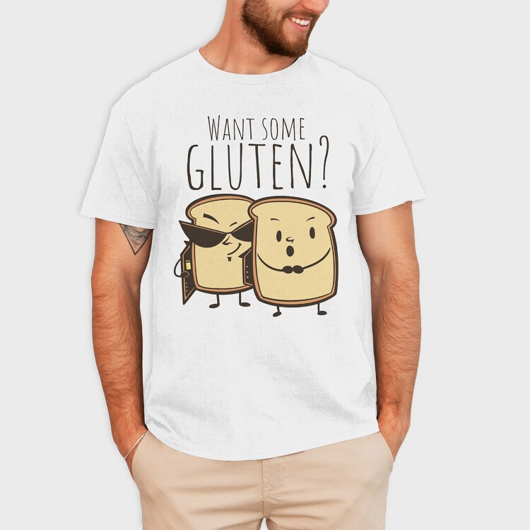 Toasts Gluten, Tricou Barbati (Unisex)
